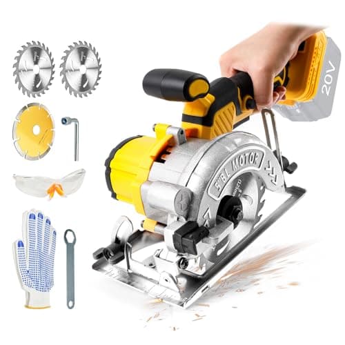 Scie circulaire portative Dewalt 18 V haute vitesse 6200 tr/min Royale pour Professionnels Scène de Travail 3 Lames 125