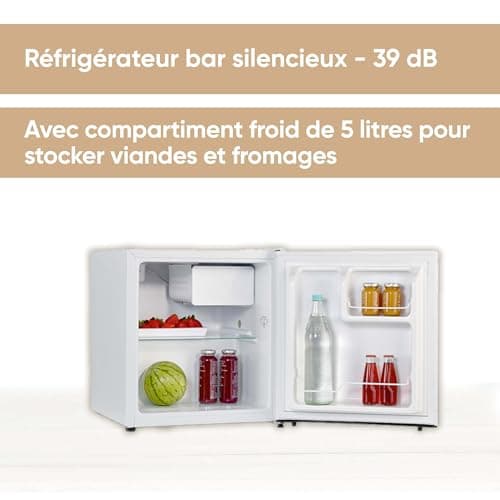 Severin KB 8884 Mini Réfrigérateur Mini Bar Blanc Économique Énergie Classe E Pose Libre 44,5 cm 45 L Compartiment Froid