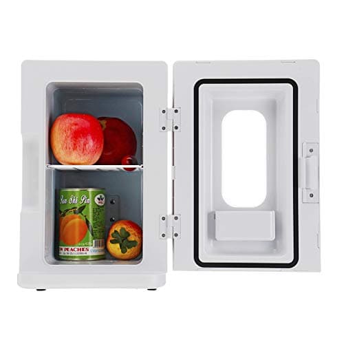Réfrigérateur 10L Car et Maison Bleu et Blanc pour Adultes Multifonctionnel Dwarf Fridge