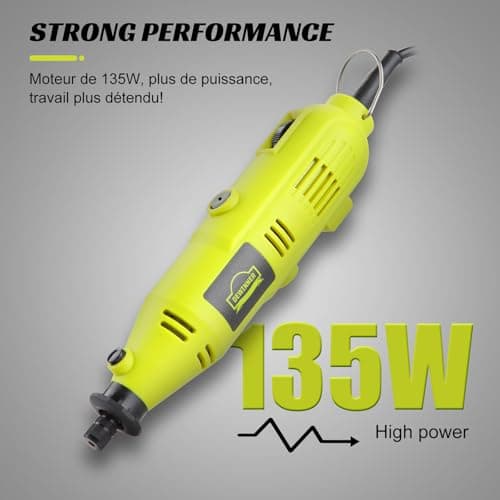 DEWINNER Outils Rotatifs Multifonction 233pcs, Puissant Outil Rotatif Electrique Idéal pour Professionnels et Amateurs,