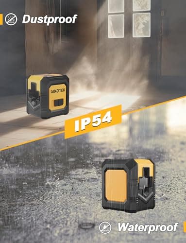 Niveau Laser Auto-nivelant Horizontal et Vertical pour la Décoration de La Maison - Batterie Incluse - Pochette de Trans