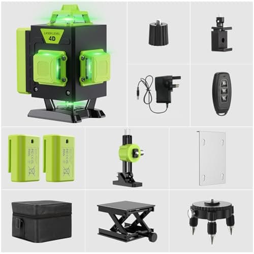 Laser Niveaux Professionnels Autonivelants 360° x 4 Zhenghong ZH03 - Nivellement Automatique & Mode Pulsé Extérieur - 2