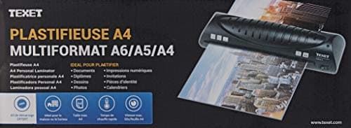 Waytex 78210 Plastifieuse Format A4 - Noir | Fonctionnalités Avancées | Usage Facile | Idéale pour le Bureau | Taille :