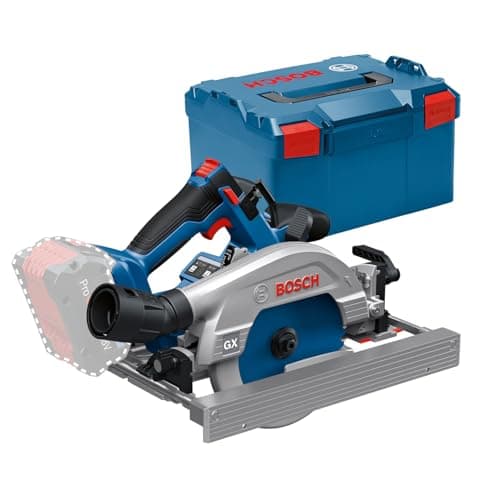 Bosch Professional 18V System Scie circulaire Sans-Fil Top Performante pour Professionnels (L-BOXX)