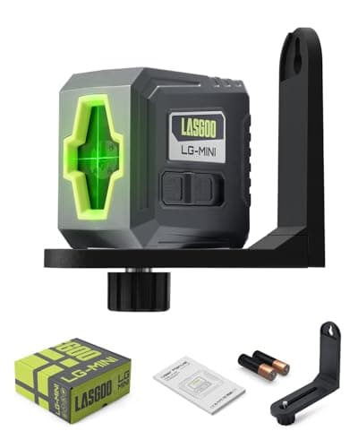 LASGOO Mini niveau laser vert automatique, conception compacte idéale pour les travaux de construction et d'installation