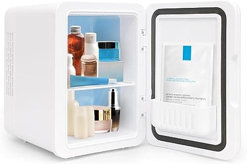 Enventor Mini Frigo Portable pour Voyage et Camping, Refroidisseur et Chauffeur de Boissons, 4 Litres, Blanc