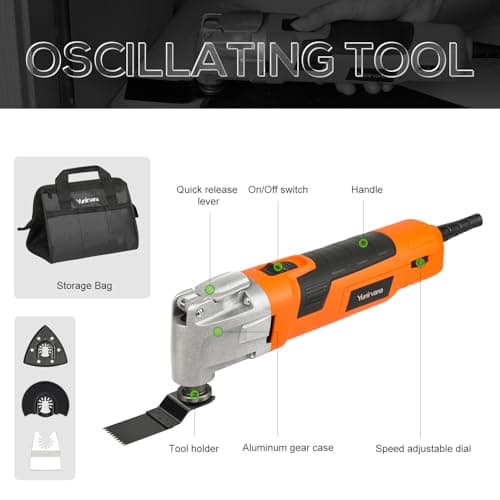 Outil Multifonction Oscillant 300W | Puissant | Professionnels | Atelier et Maintenance | Puissance et Performances | 6