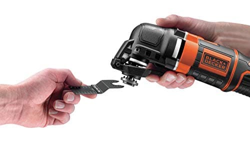 BLACK+DECKER Outil Multifonctions Oscillatoire Filaire - Puissance 300W - Vitesse d'Oscillation 22000 osc/min - Fixation