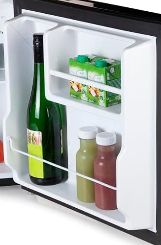 PRIMO PR126FR Mini Frigo Noir - Capacité de 43L - Réfrigérant Énergétique - Idéal pour un bureau - Design Minimaliste -