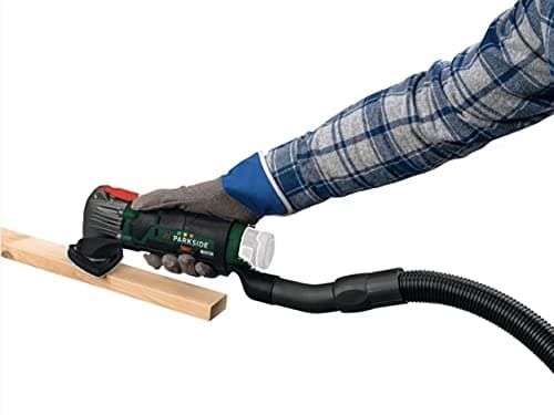 Outil Parkside multifonction 4 en 1 sciage coupe rabotage ponçage 12 V 2 Ah batterie chargeur rapide usage professionnel