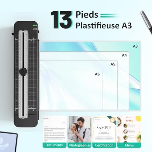 Plastifieuse A3 Plastifieuse A3 sans Bourrage Préchauffage Rapide