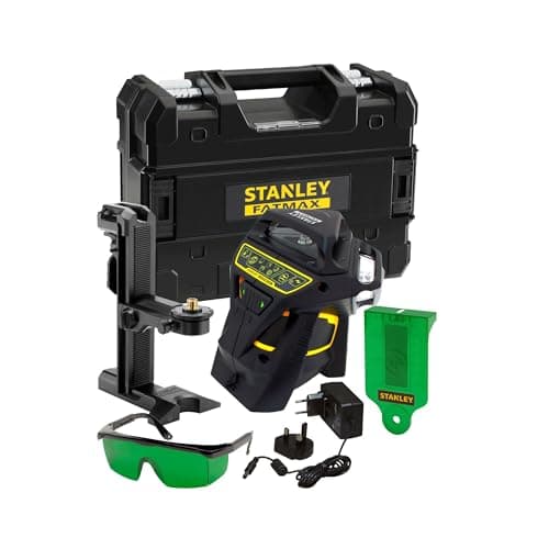 Stanley Fatmax Niveau laser multiligne 360° à faisceau vert - mesure précise de +/-3 mm à 10 m - FMHT1-77356