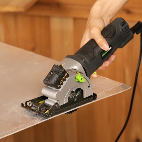 Scie Circulaire GALAX PRO 580W 3500 RPM Trois tranches de scie de 85 mm Équipé de rails de guidage laser Convenu pour le