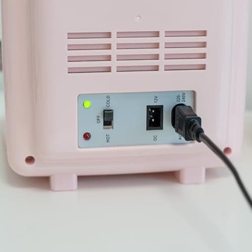 Frigo Flamingueo Mini 6,5L Chaud et Froid pour Cosmétique Chambre 12V/220V LED Miroir