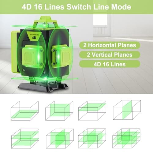 Laser Niveaux Professionnels Autonivelants 360° x 4 Zhenghong ZH03 - Nivellement Automatique & Mode Pulsé Extérieur - 2