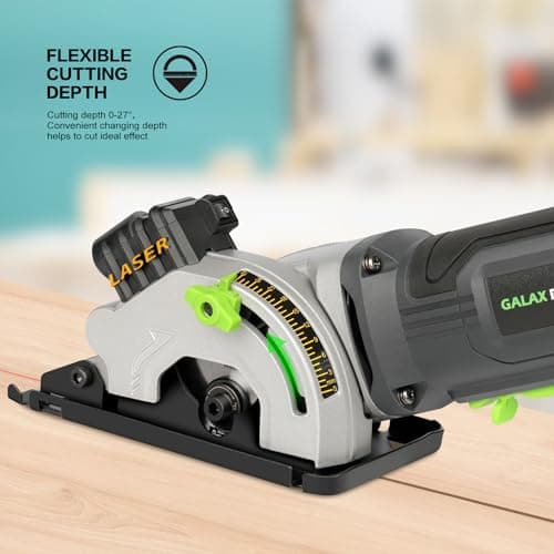 Scie Circulaire GALAX PRO 580W 3500 RPM Trois tranches de scie de 85 mm Équipé de rails de guidage laser Convenu pour le