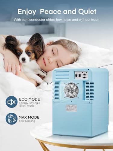 FOHERE Mini Frigo de Chambre 15L/21 Canettes | Fréquemment Acheté par les Voyageurs | Idéal pour les Voyages et les Camp