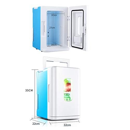 Réfrigérateur 10L Car et Maison Bleu et Blanc pour Adultes Multifonctionnel Dwarf Fridge