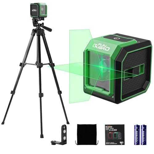 Niveau laser autonivelant LaserHorizont&vertical AA 2 x piles IP54 pour chantiers décoration DIY