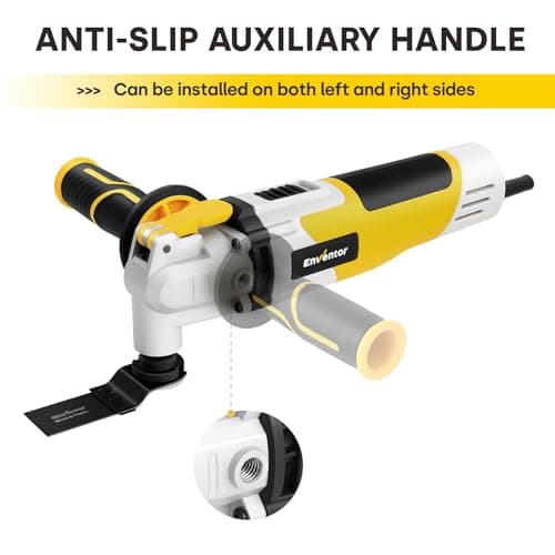 Outil Multifonction ENVENTOR Oscillant 280W pour Couper, Poncer, Gratter, Scier - 42 Accessoires - 6 Vitesses Variables