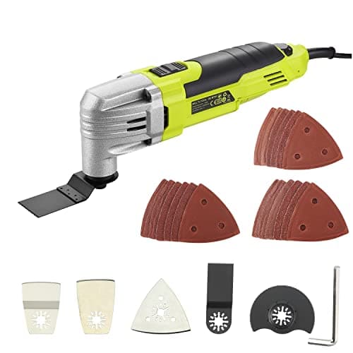 Outils Oscillants DEWINNER, 6 vitesses variables 0-23000RPM, outil multifonction 300W, accessoires avec lames multifonct
