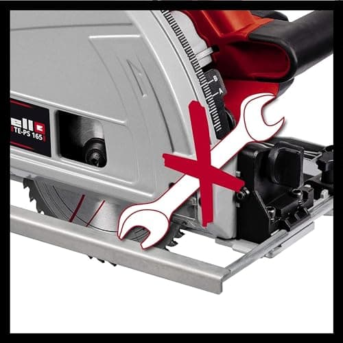 Einhell Scie plongeante TE-PS 165 professionnelle pour maîtrise, puissance accrue, usage professionnel, travaux de rénov