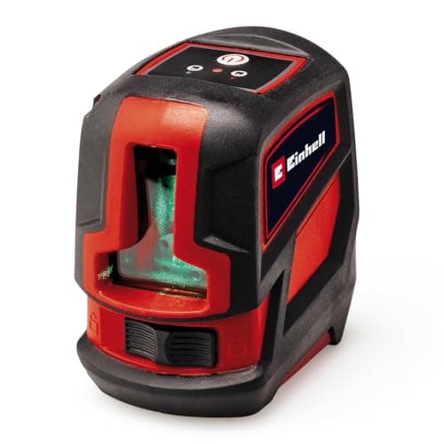 Niveau laser croix Einhell TC-LL2 G : Portée maximale 16 m, Éclairage de croix facile, Niveau à bulle digital - Sacoche