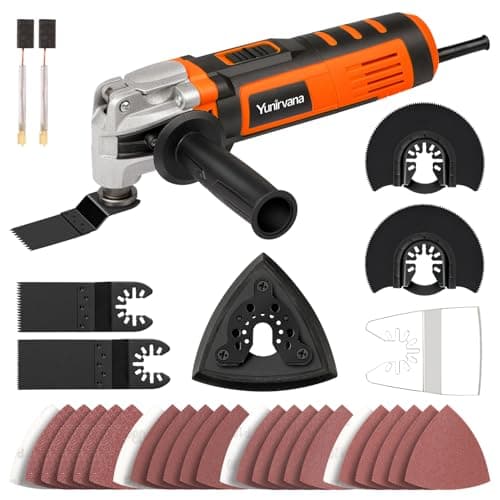 Outil oscillant 400W multifonction | Outils oscillants 6 vitesses variables 15000-22000RPM | Multi outils oscillants pou