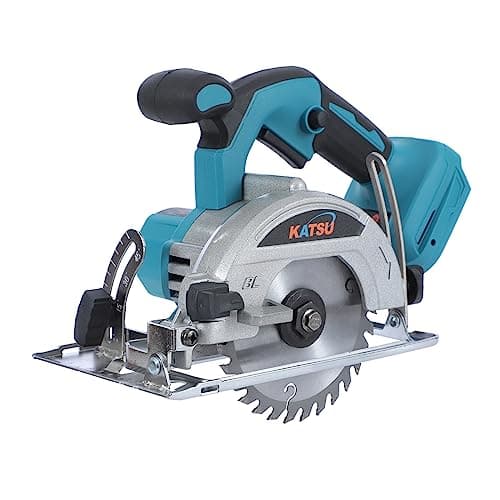 Scie Circulaire KATSU FIT-BAT 21V 5" Moteur sans Balai 13000RPM Profondeur de Coupe 30mm Incluse Lamelle 125mm