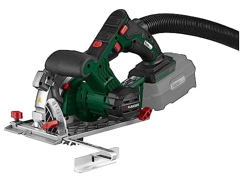 Title Optimisé : Scie circulaire portative Parkside PHKSA 20-Li sans batterie/chargeur avec coffret