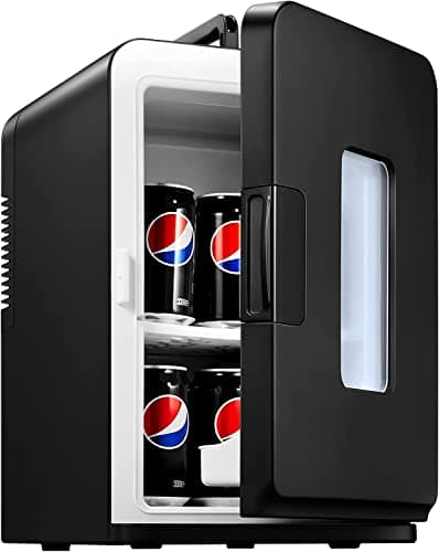 NORTHCLAN Mini Frigo de Chambre Électrique 15L/21 Canettes ECO Mode pour Voiture et Chambre Glacière Portable Silencieus