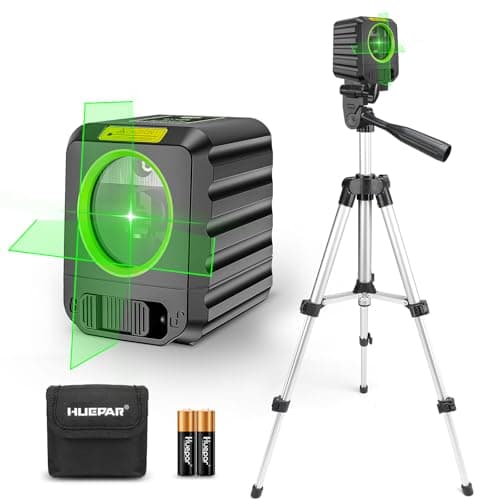 Niveau laser Huepar B011G-TP, Outil de niveau autonivelant, carrefour DIY, vert, Global Recycled Standard