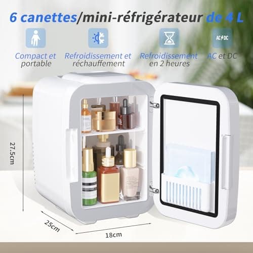 YASHE Mini Frigo pour Chambre (blanc)  
YASHE Petits Frigos Thermoelectriques Portable pour Voiture (blanc)  
YASHE Frig