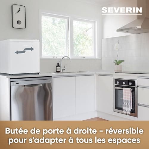 Severin KB 8884 Mini Réfrigérateur Mini Bar Blanc Économique Énergie Classe E Pose Libre 44,5 cm 45 L Compartiment Froid