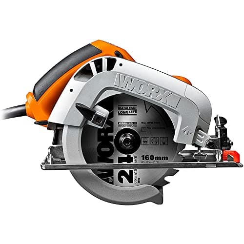 WORX Scie Circulaire Sans Fil 20V Tous Type de Coupes Avec Adaptateur Aspiration et Lame Bois Système ExacTrack ⌀ Max 55 — ⌀ 160 mm