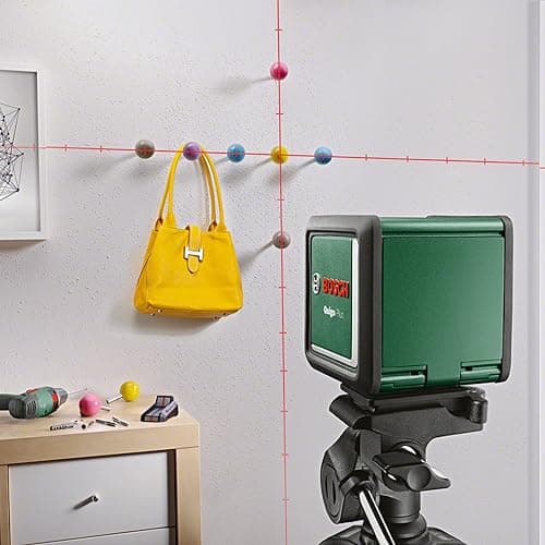 Bosch Laser lignes Quigo Plus pour maison et jardin facile à aligner avec trépied (outil professionnel pour le bricolage