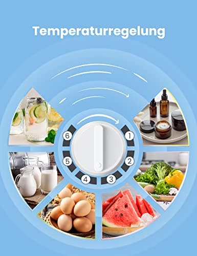 Comfee' RCD50WH2(E) Mini Réfrigérateur/Glacière 43L avec Compartiment Congélateur/Petit Réfrigérateur - Pour Chambre et