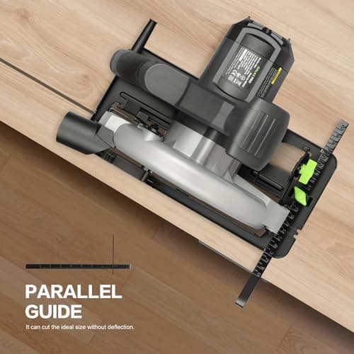 Scie Circulaire GALAX PRO 1400W 6000RPM Bois Profondeur de Coupe Max 62mm Lama 185mm