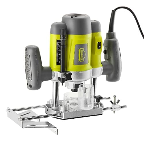 Déwinner 1200 W Défonceuse affleureuse électrique professionnelle bois plastic 6 vitesses réglage profondeur DEWINNER 12