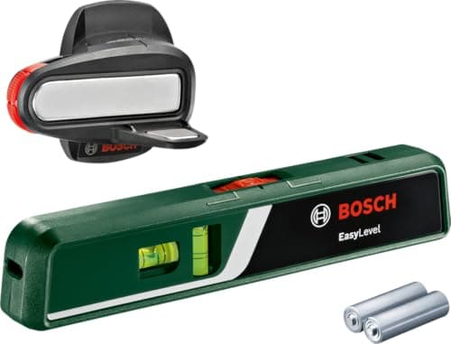 Bosch Niveau laser à bulle EasyLevel | Fonctionnement facile | Professionnels | Travail précis | Boîte carton e-commerce