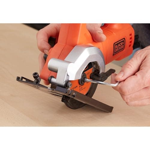 Scie circulaire Black+Decker BES510-QS 400W Usage professionnel Coupe efficace 27mm Livraison complete couteau adaptateu