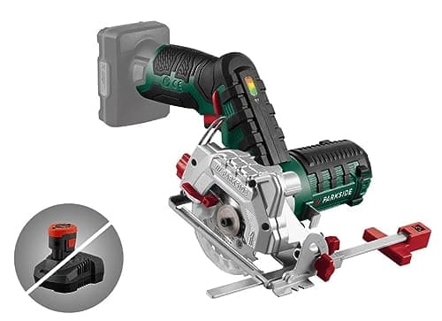 Scie circulaire sans fil Parkside PHKSA 12 X12V, verrouillage de broche, coffret