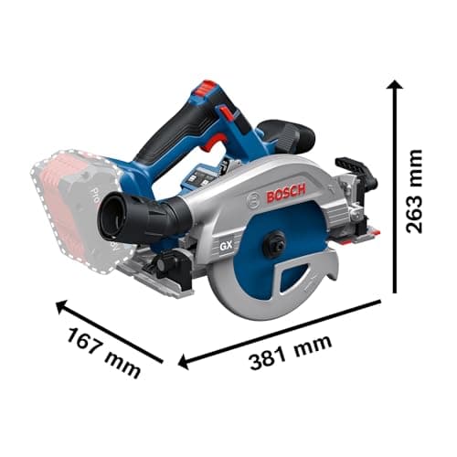 Bosch Professional 18V System Scie circulaire Sans-Fil Top Performante pour Professionnels (L-BOXX)