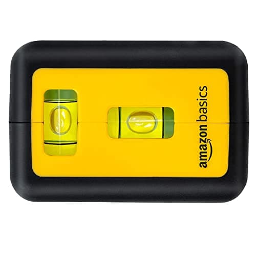 Amazon Basics laser rotatif niveaux classe II 360° 2 niveaux à bulles rétro-éclairés 3 m Jaune/Noirconstruction