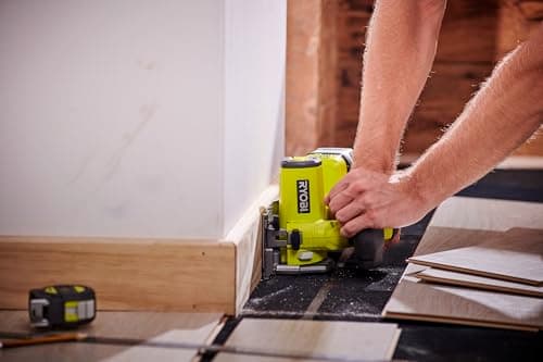 RYOBI Mini Scie Circulaire Sans Fil 18V ONE+ - Coupe Rapide et Contrôlée pour Multimatiériaux – Idéal pour Bois et Strat