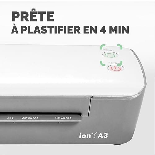 Plastifieuse ionique Fellowes A3 10 pochettes bureau maison loisirs créatifs