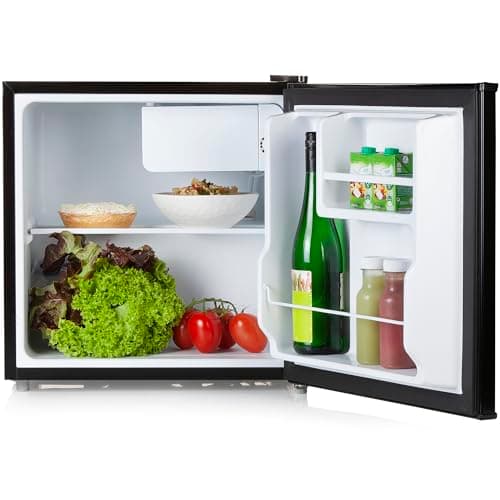 PRIMO PR126FR Mini Frigo Noir - Capacité de 43L - Réfrigérant Énergétique - Idéal pour un bureau - Design Minimaliste -