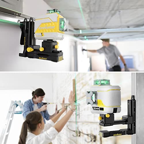 Adaptateur Niveau Laser Enventor PV11, 360° avec Micro-réglage, Rotation Précise, Base Pivotante Magnétique