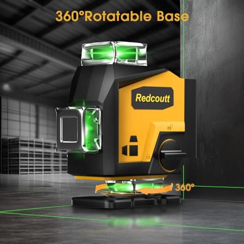 Laser à Niveau Vert 16 Lignes Es 16 avec Trépied, Niveau Vert Rotatif 360°, Nivellement Automatique, Pour Chantiers et C