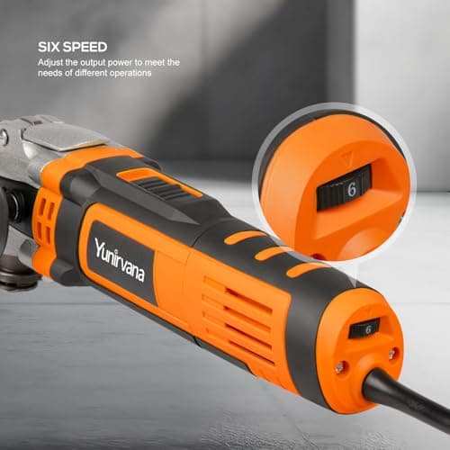 Outil oscillant 400W multifonction | Outils oscillants 6 vitesses variables 15000-22000RPM | Multi outils oscillants pou